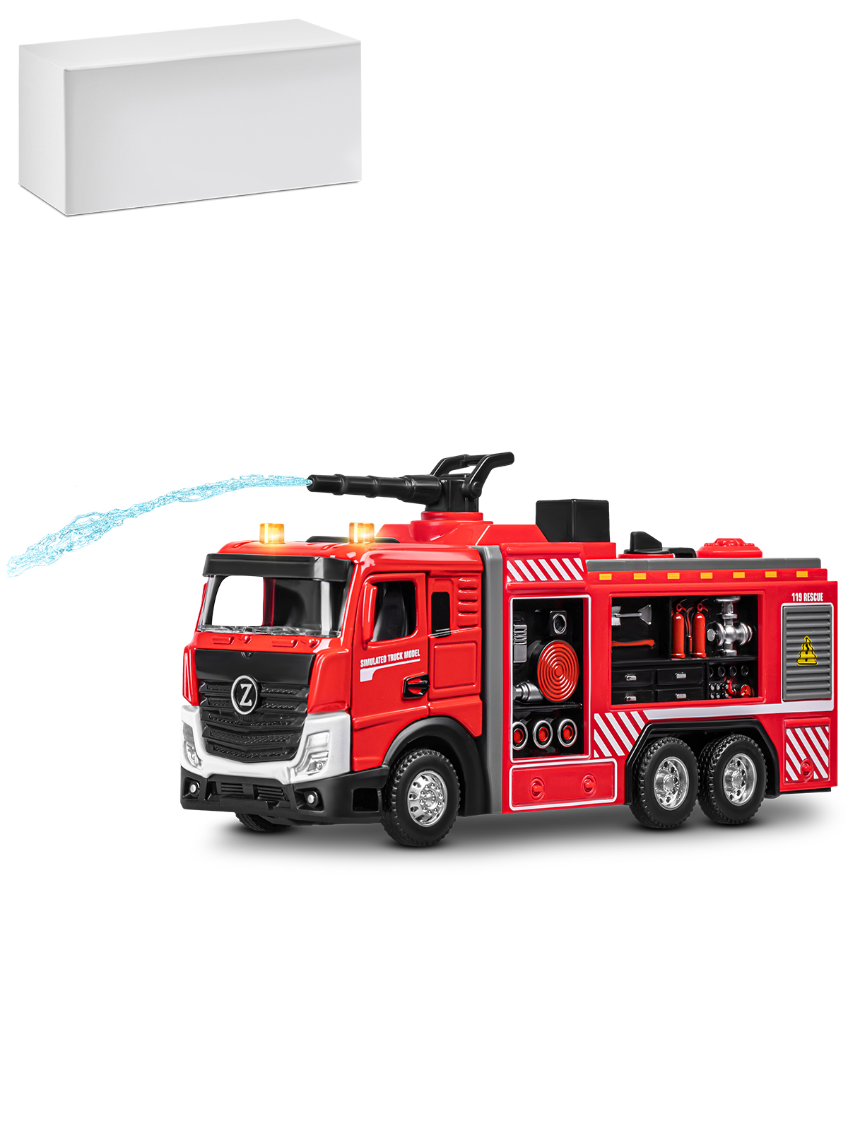 Пожарная машина AUTODRIVE с водой JB0405416 - фото 10