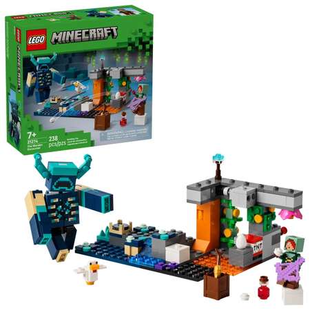 Конструктор LEGO Minecraft Столкновение с Варденом блочный