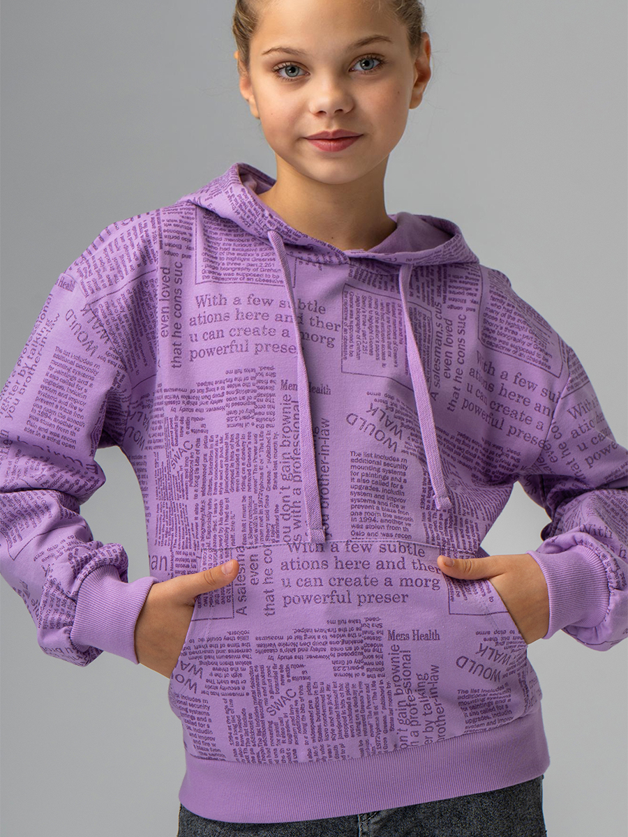Худи BONITO KIDS SS6073сиреневый - фото 7