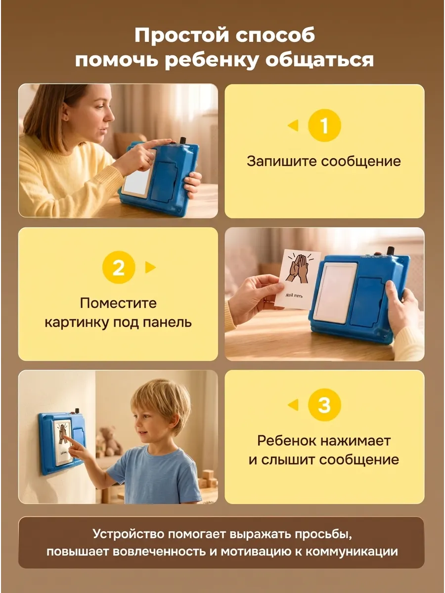 Коммуникатор настенный Лаборатория КОИ однокнопочный - фото 2
