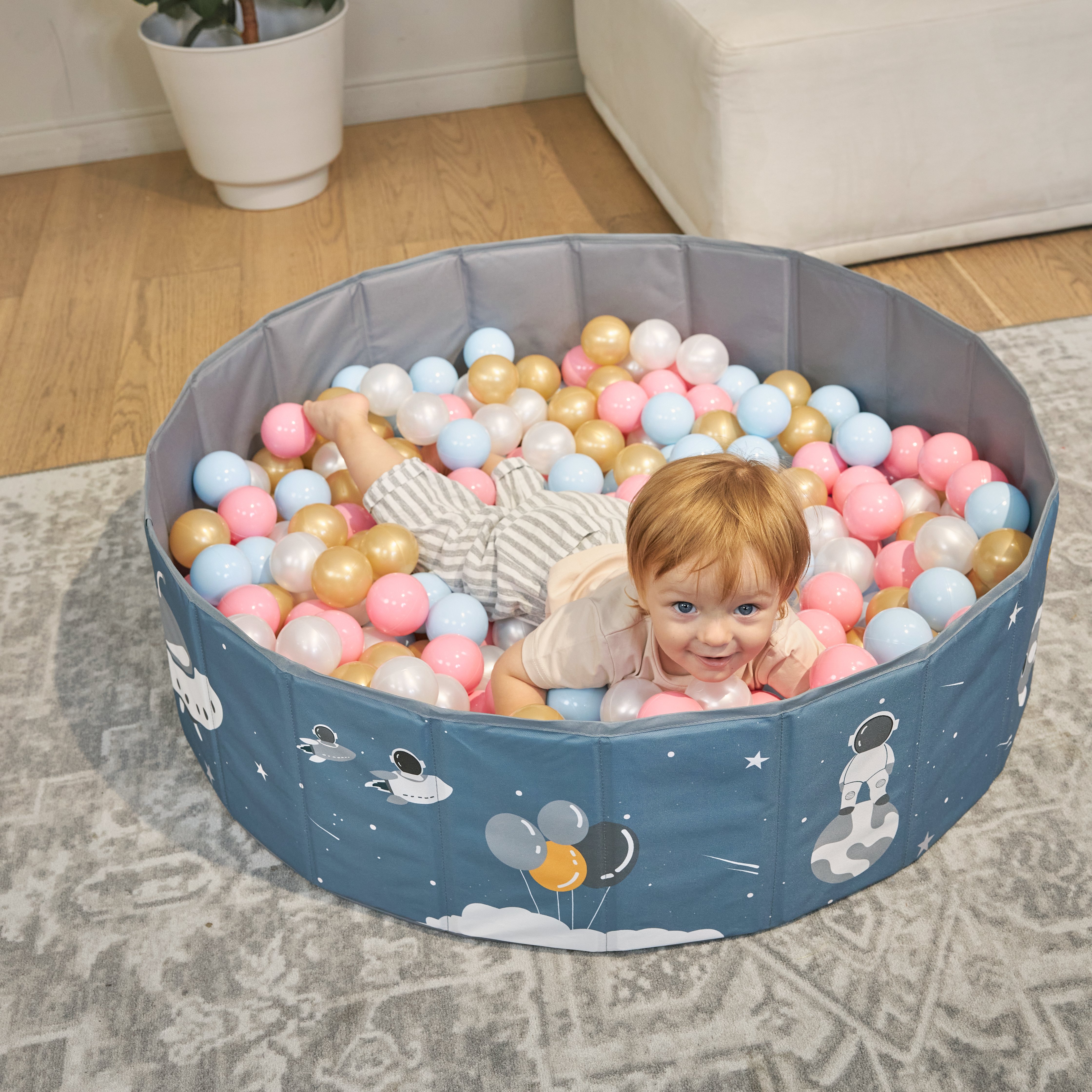 Детский сухой бассейн UNIX Kids Space + 150 шариков - фото 12