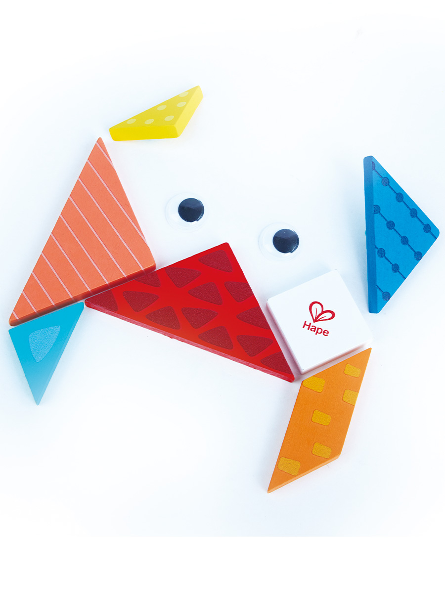 Настольная игра Hape Головоломка "Умняша" Танграм - фото 4