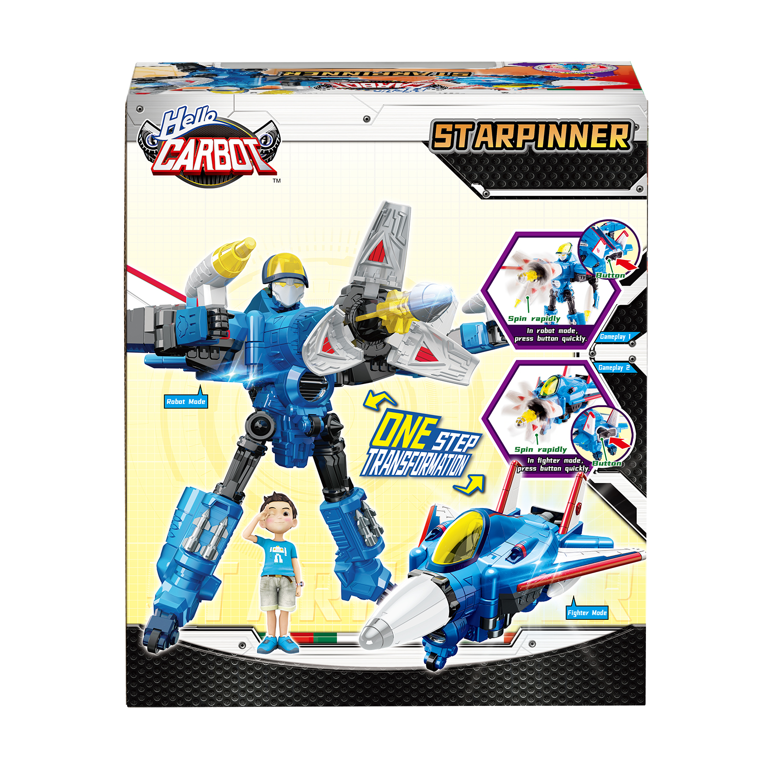 Игровой набор Hello Carbot Starpinner трансформер 20 см - фото 12