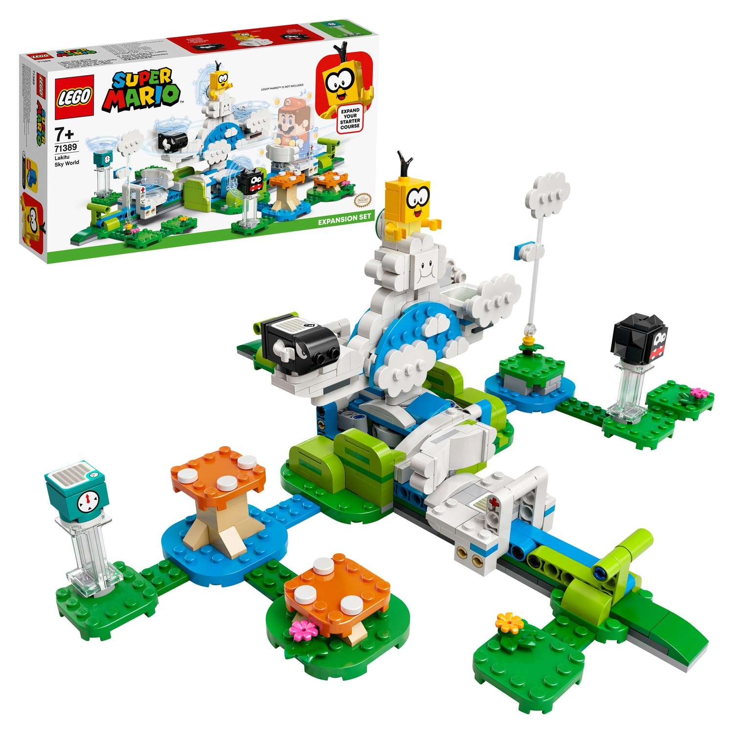 Конструктор LEGO Super Mario Небесный мир лакиту блочный - фото 1