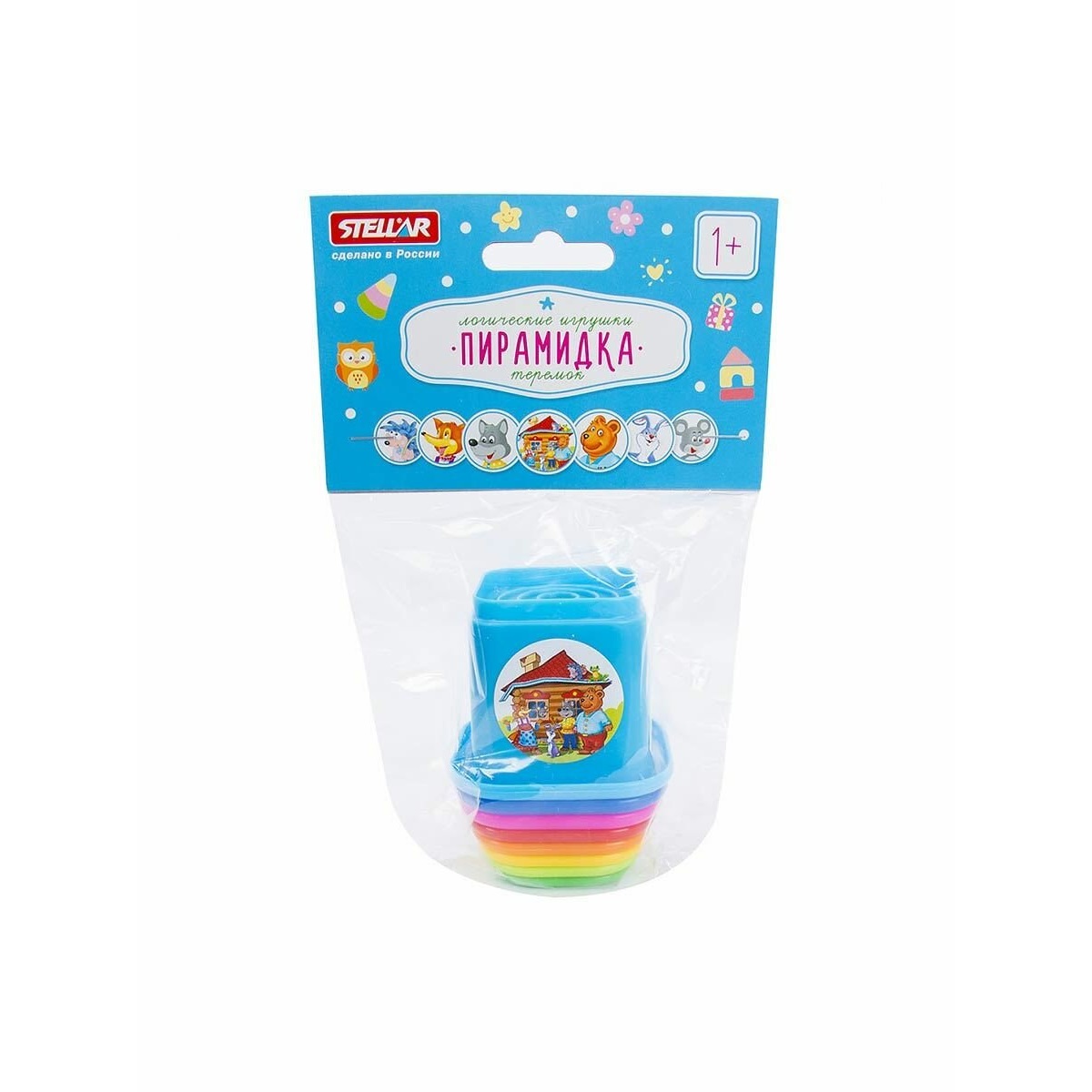 Игрушка STELLAR пирамидка 01547 "Теремок" - фото 3