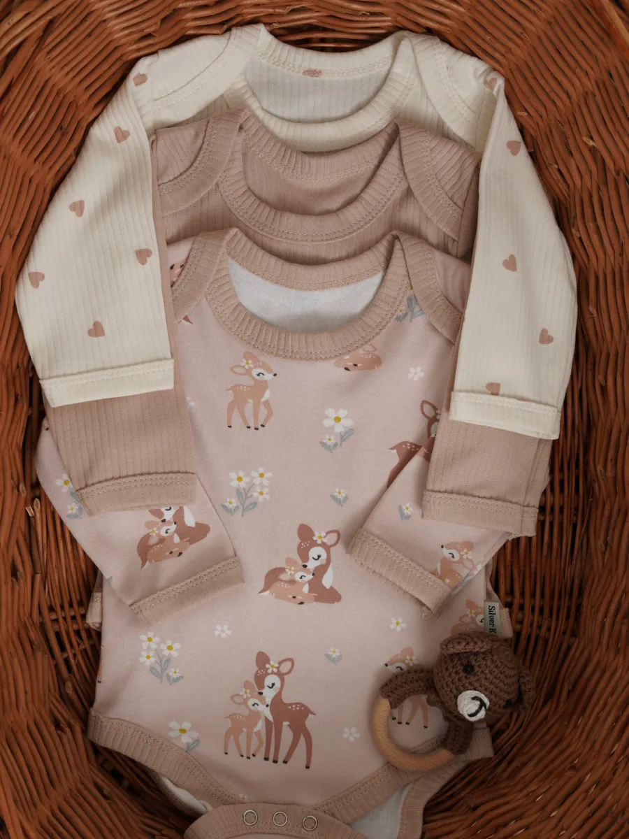 Боди 3 шт Супер Пупс нбр/3пр/бд/sk20/рубчик/леснаясказка - фото 16