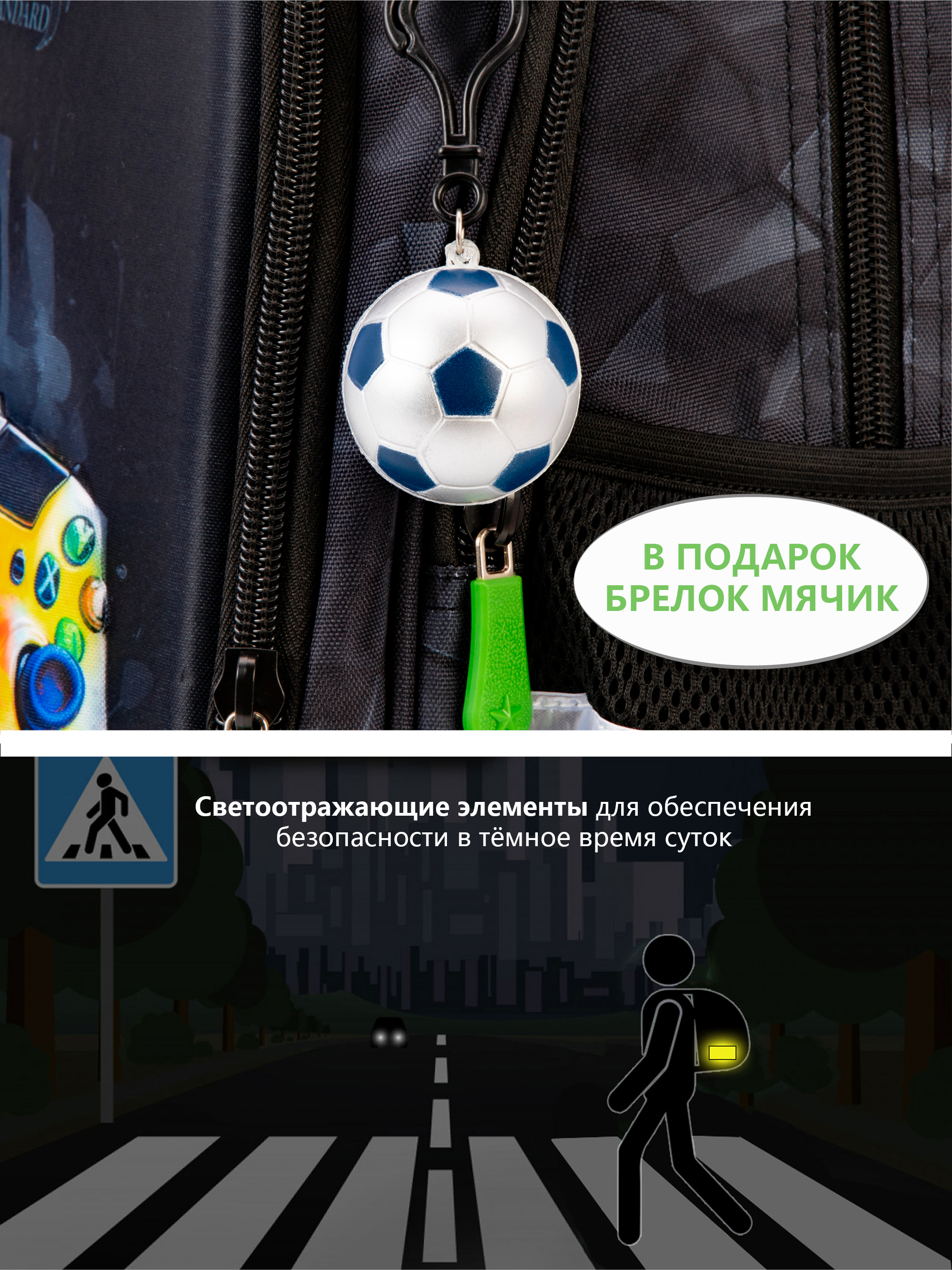 Рюкзак School Standard первокласснику набор 4 в 1 - фото 13