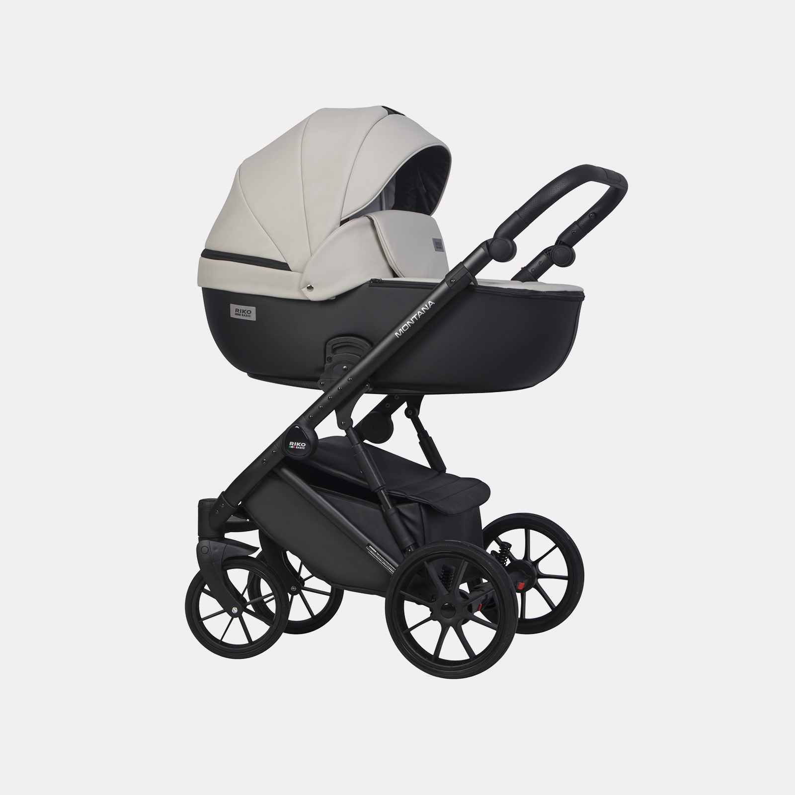 Коляска 2в1 Riko Basic Montana Ecco черный - фото 1