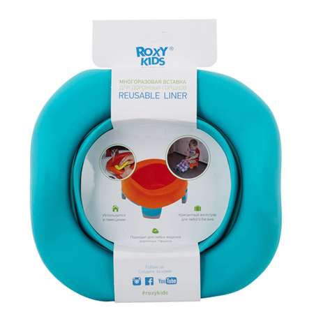 Универсальная вкладка ROXY-KIDS для дорожных горшков Мятный