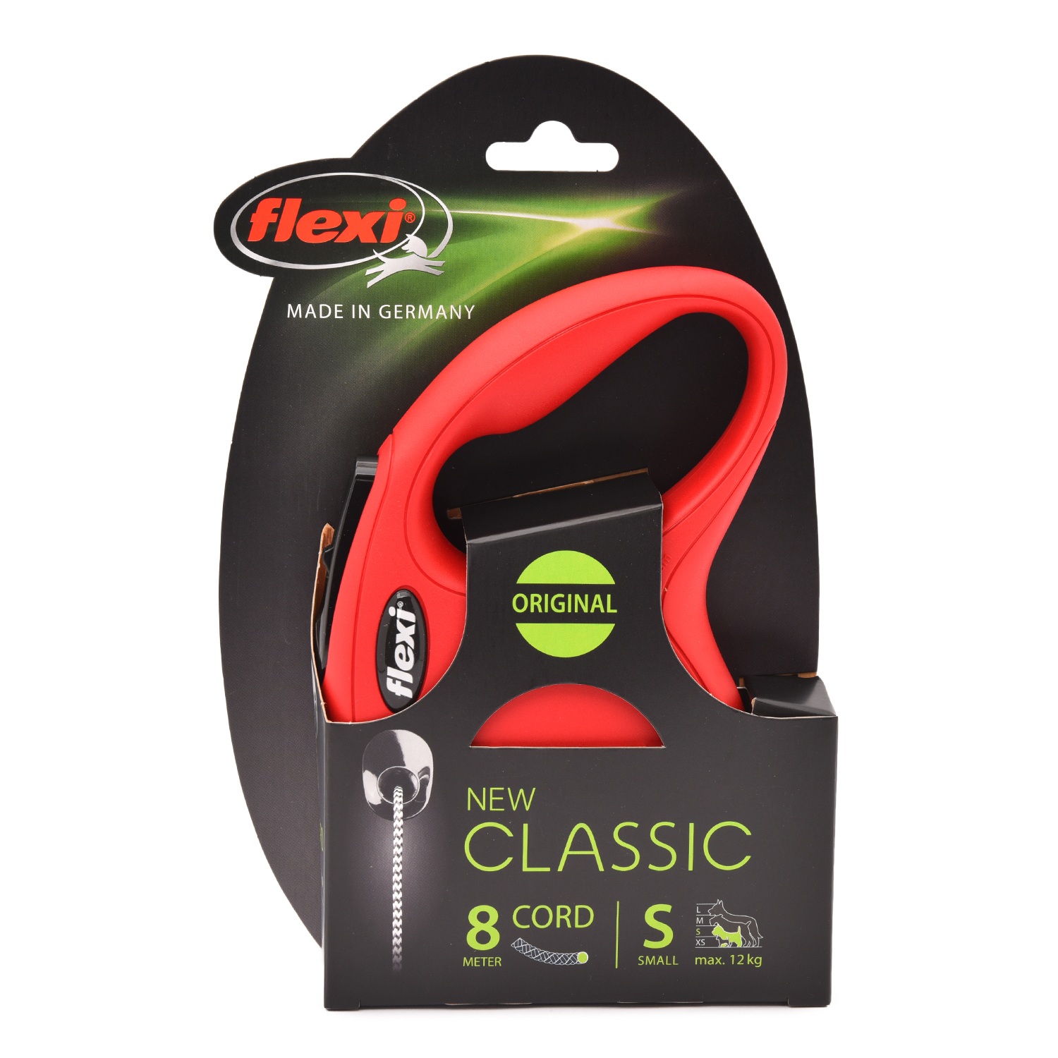 Рулетка Flexi New Classic S трос 8м до 12кг Красная - фото 3