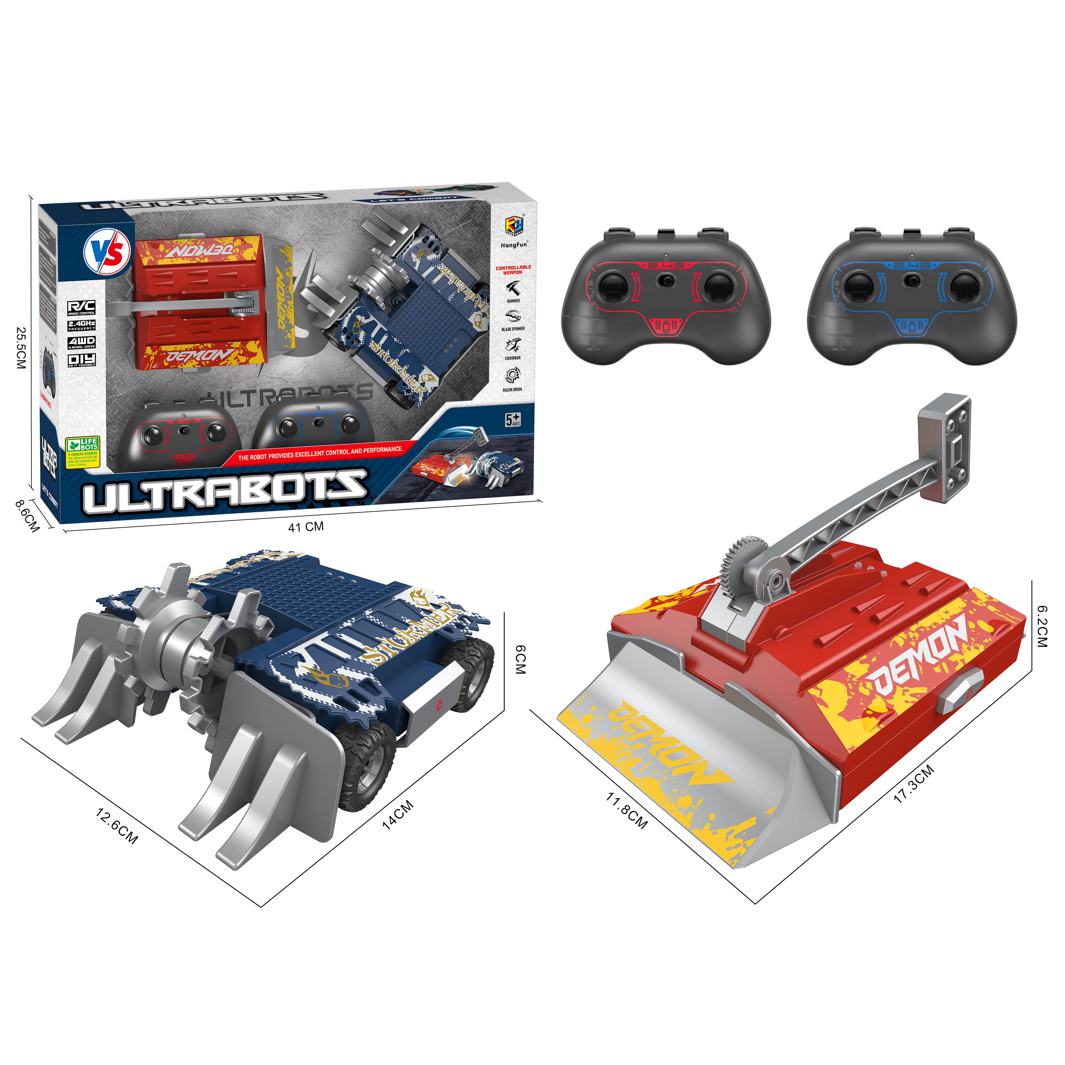 Робот РУ ULTRA BOTS набор из 2шт Штурмовик и Демон - фото 4