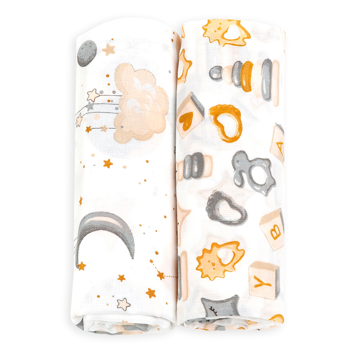 Пелёнка inlovery муслин 130x90 см 2 шт. - фото 11