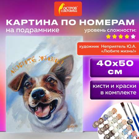 Картина по номерам Остров Сокровищ Любите жизнь