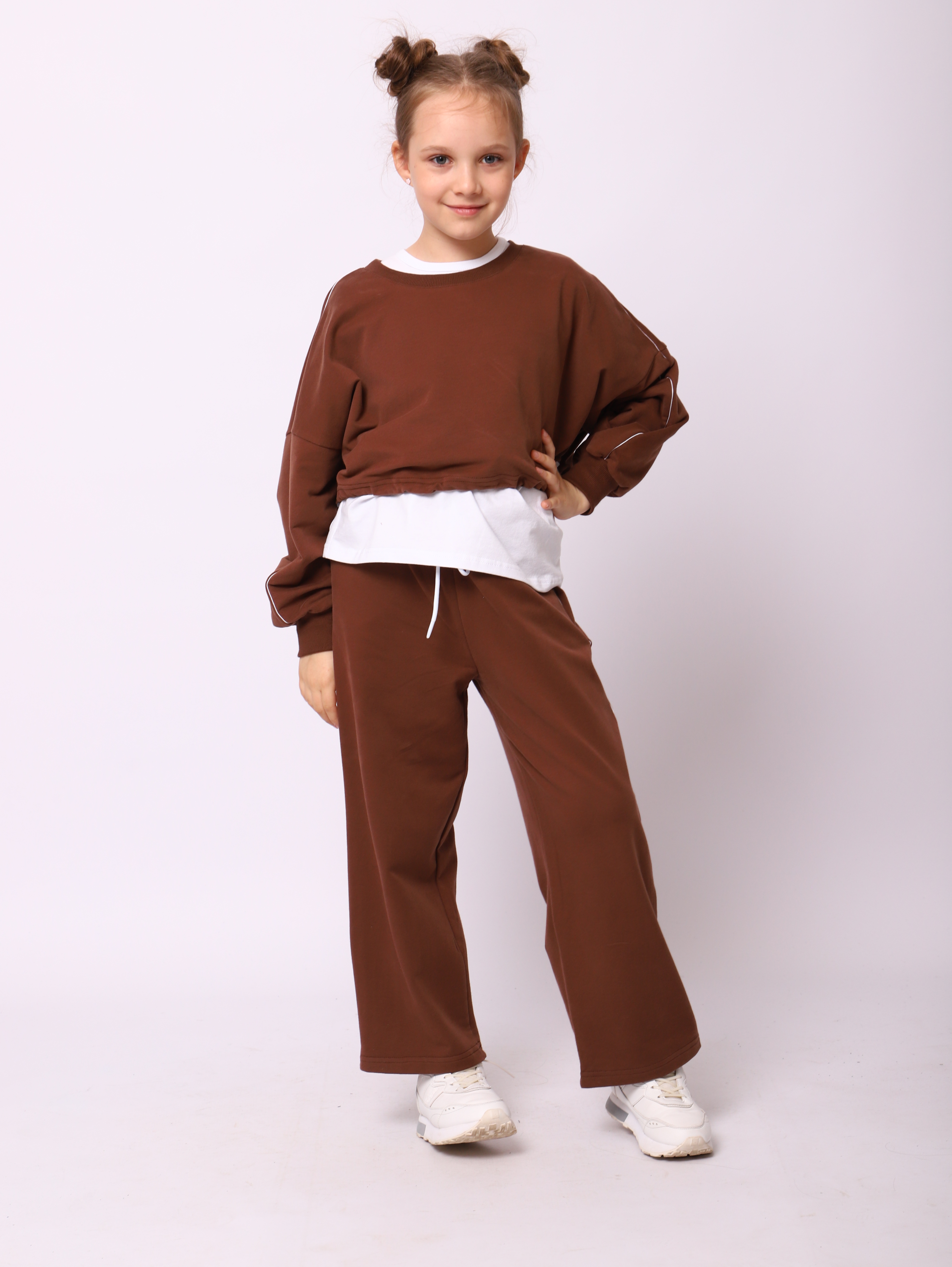 Костюм ЛАДОШКИ Костюм Алексия коричневый - фото 4