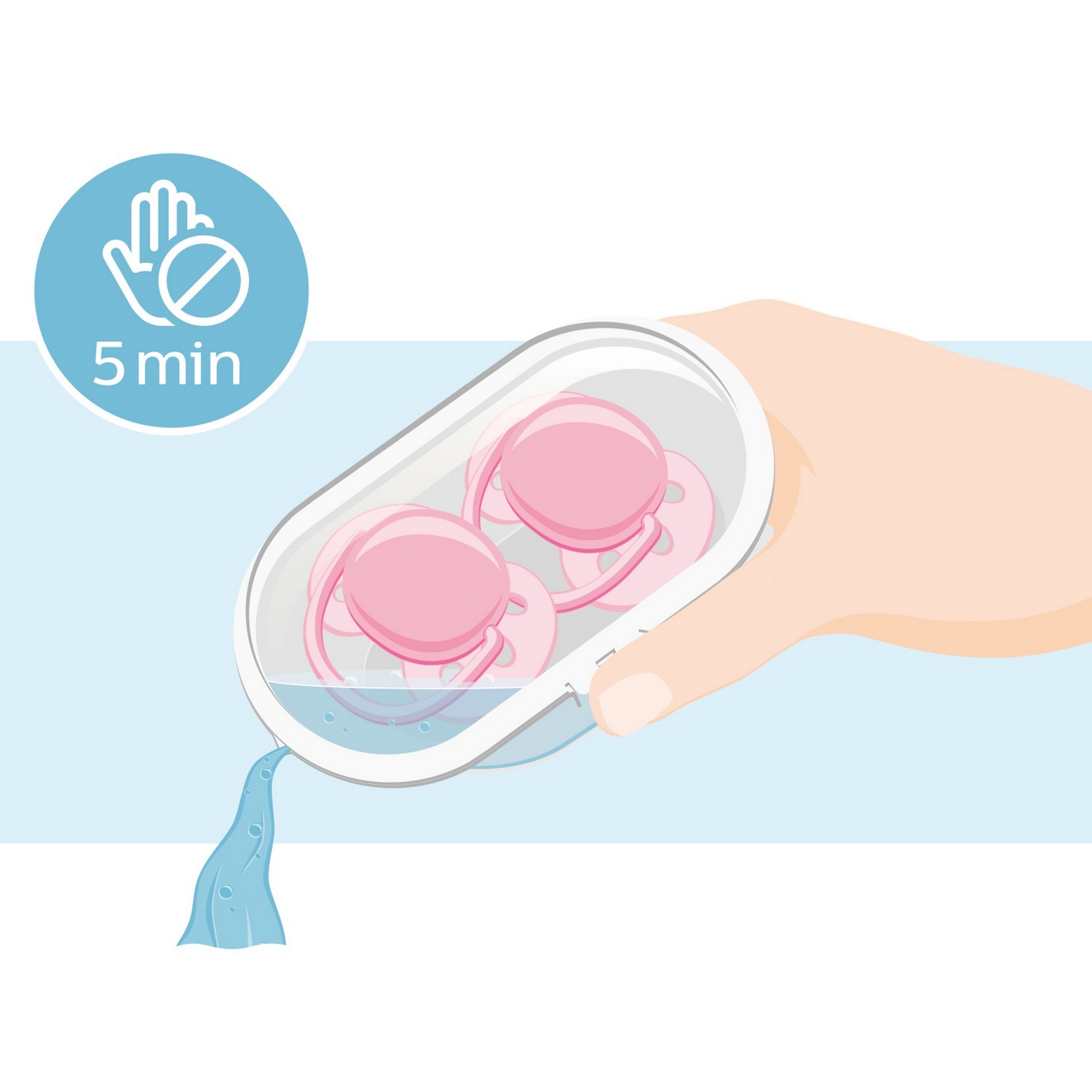 Пустышка Philips Avent ортодонтическая от 0 мес. 2 шт. - фото 6