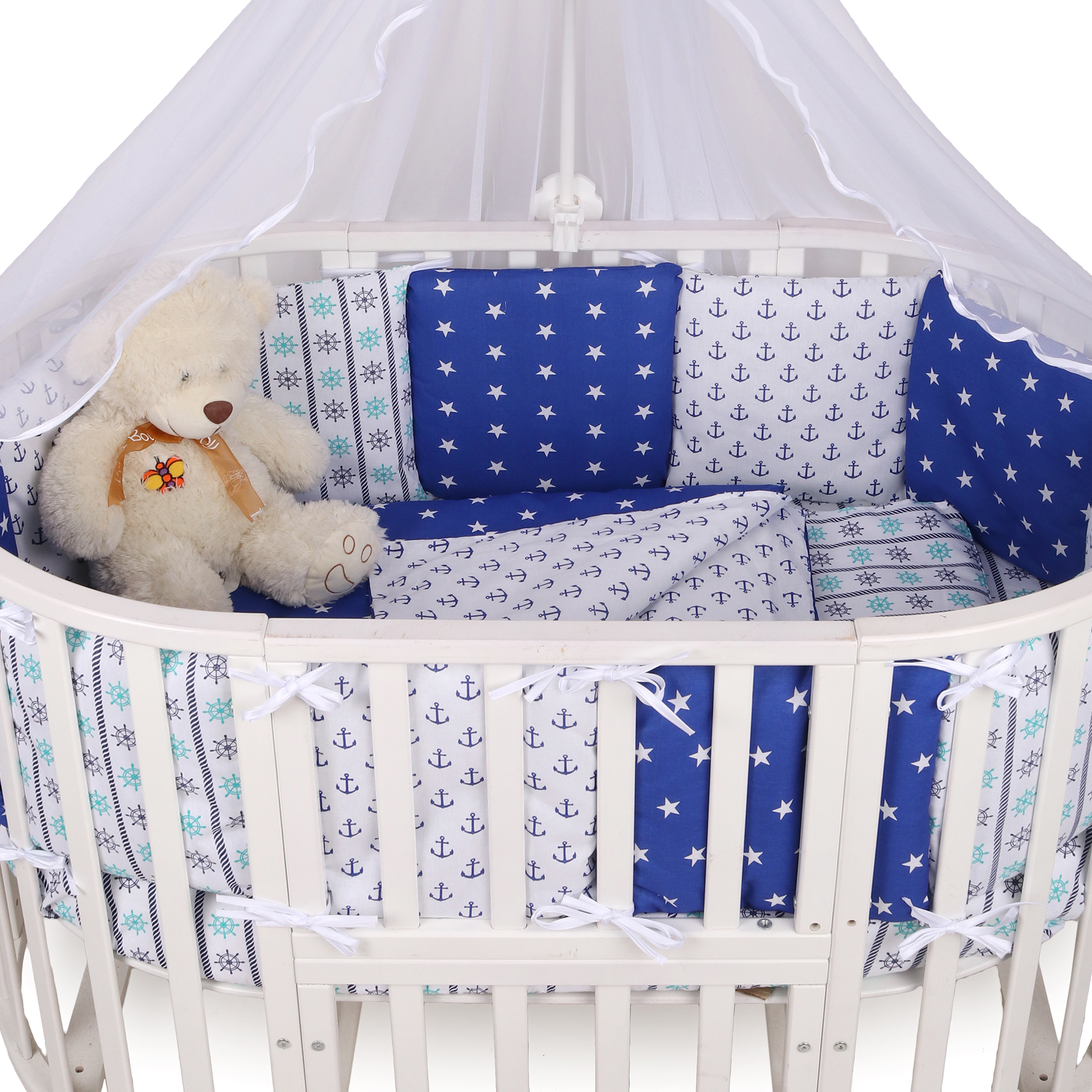 Комплект постельного белья Amarobaby Море 4предмета ABDM-3015-Br - фото 6