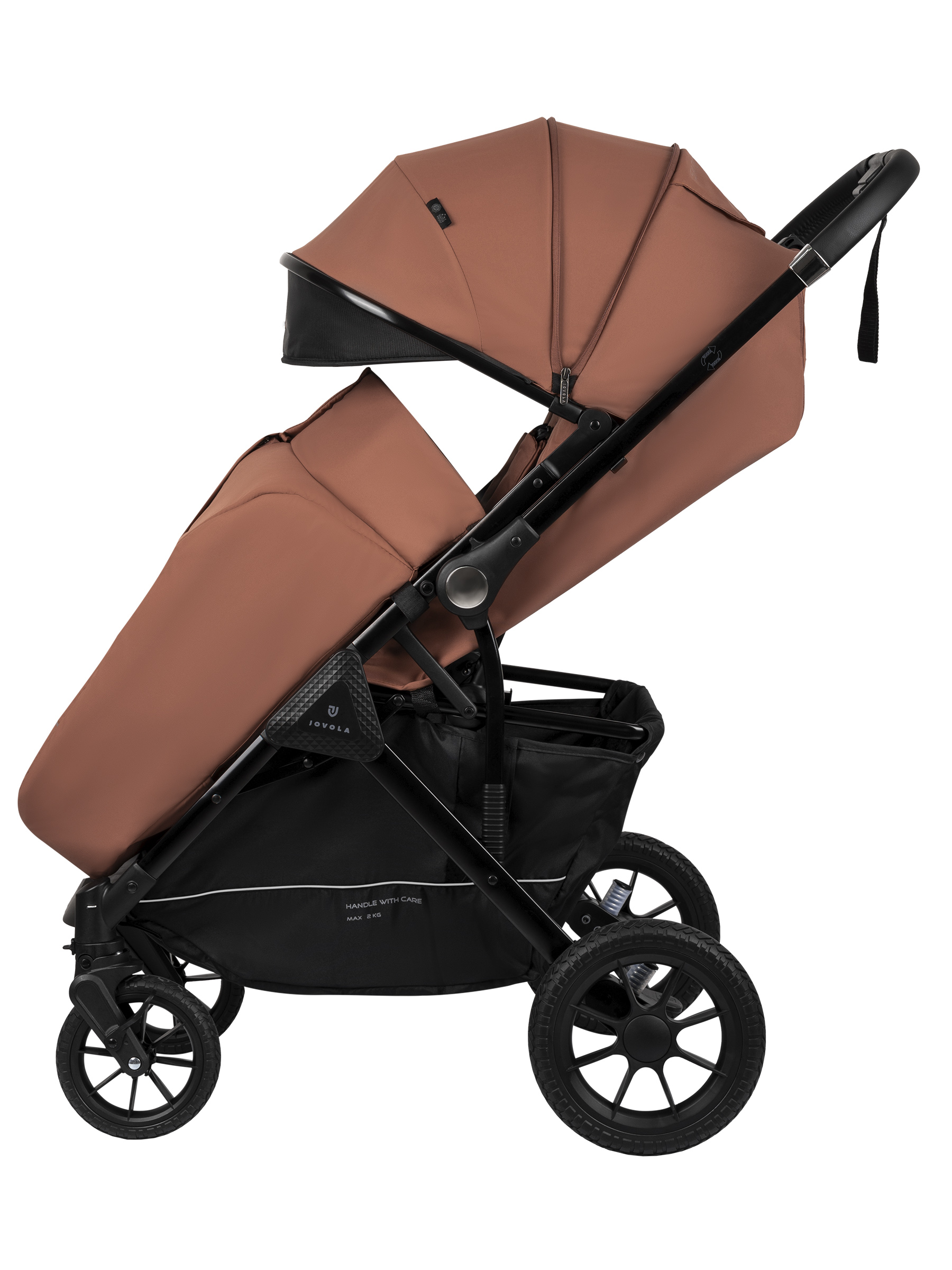 Коляска прогулочная JOVOLA Magma с перекидной ручкой оранжевый - фото 23