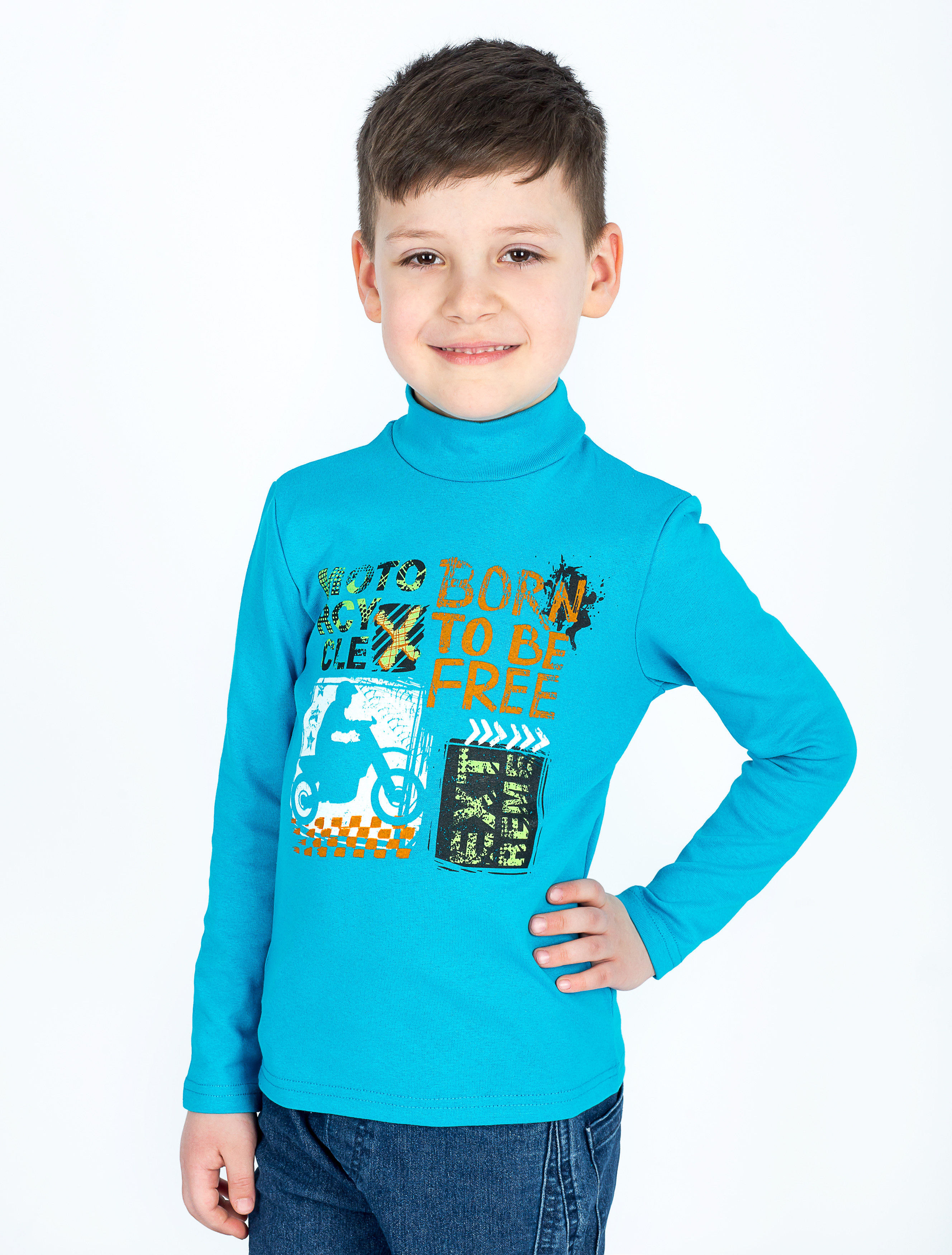 Водолазка KiMMi Baby кб-1308645п бирюза_экстрим - фото 9