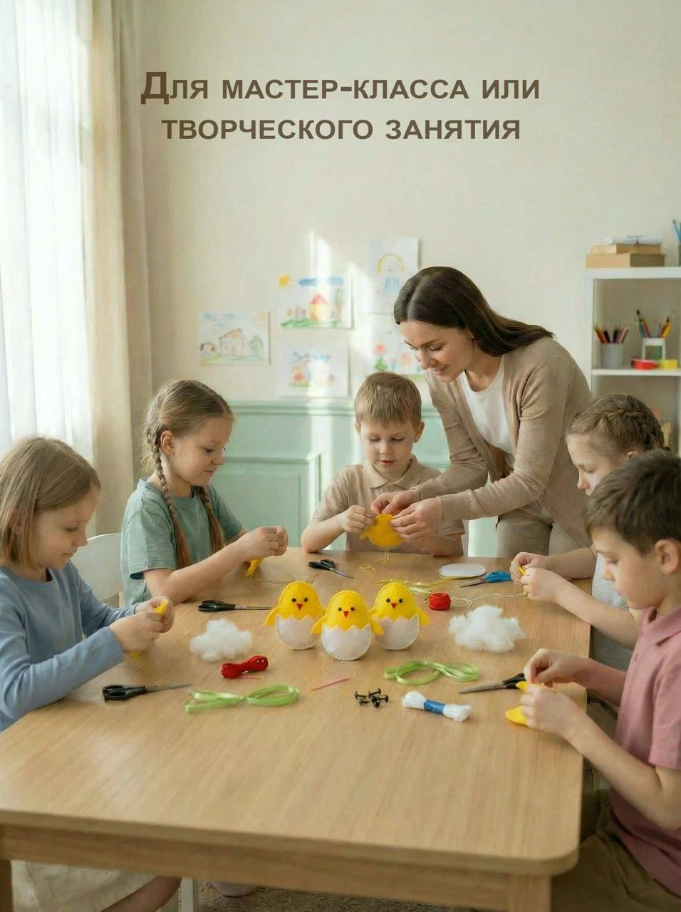 Набор для творчества HappyLine шитье Цыплята-малышата - фото 6