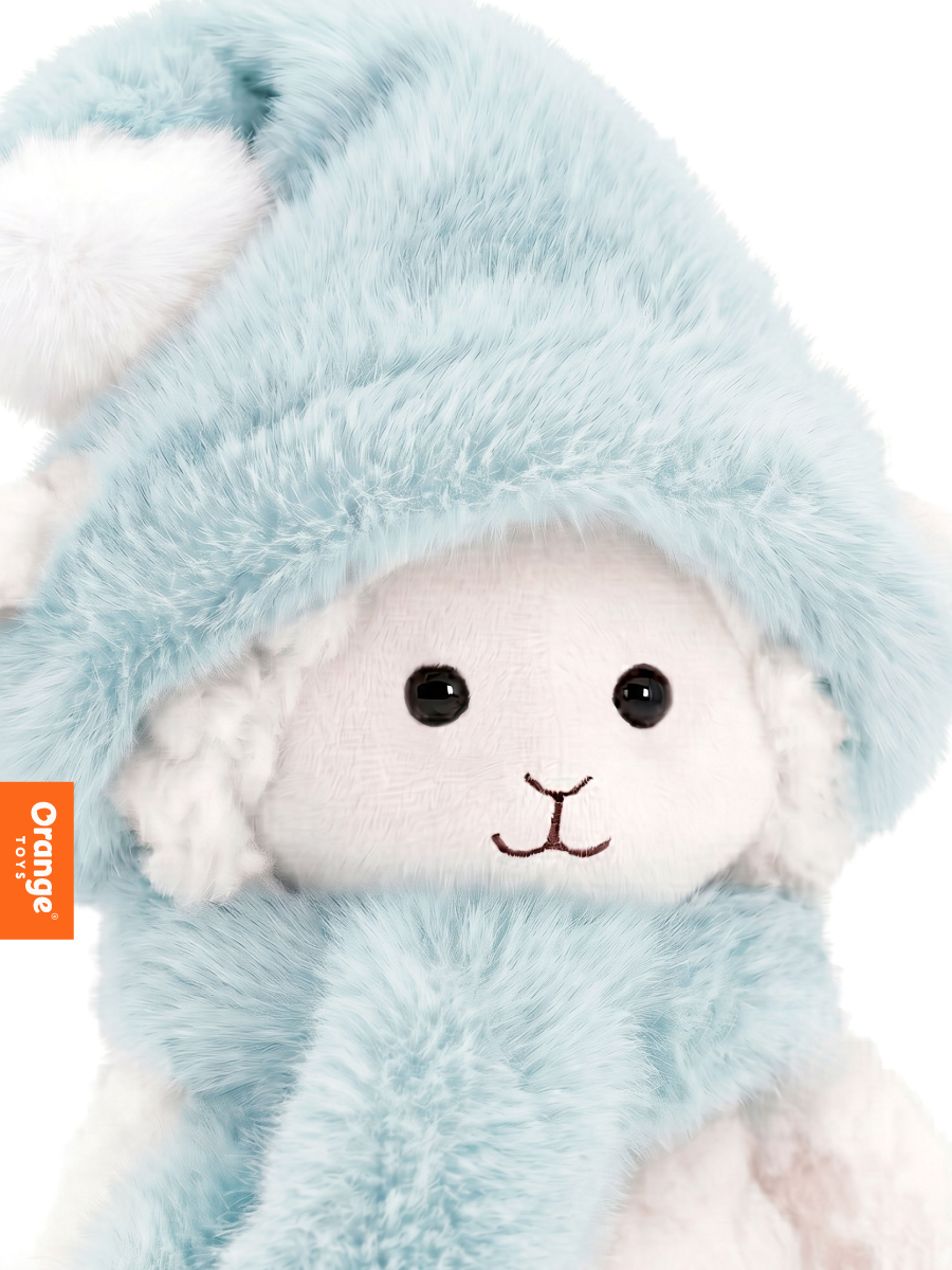 Мягкая игрушка Orange Toys Овечка в голубой шапочке 20 см - фото 3