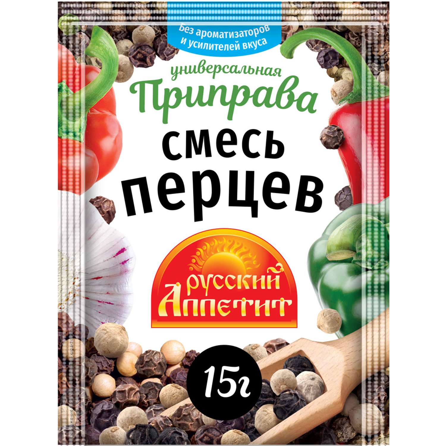 Приправа Русский Аппетит Смесь перцев 15г - фото 1