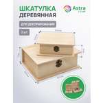Набор для творчества Astra Craft Шкатулки деревянные