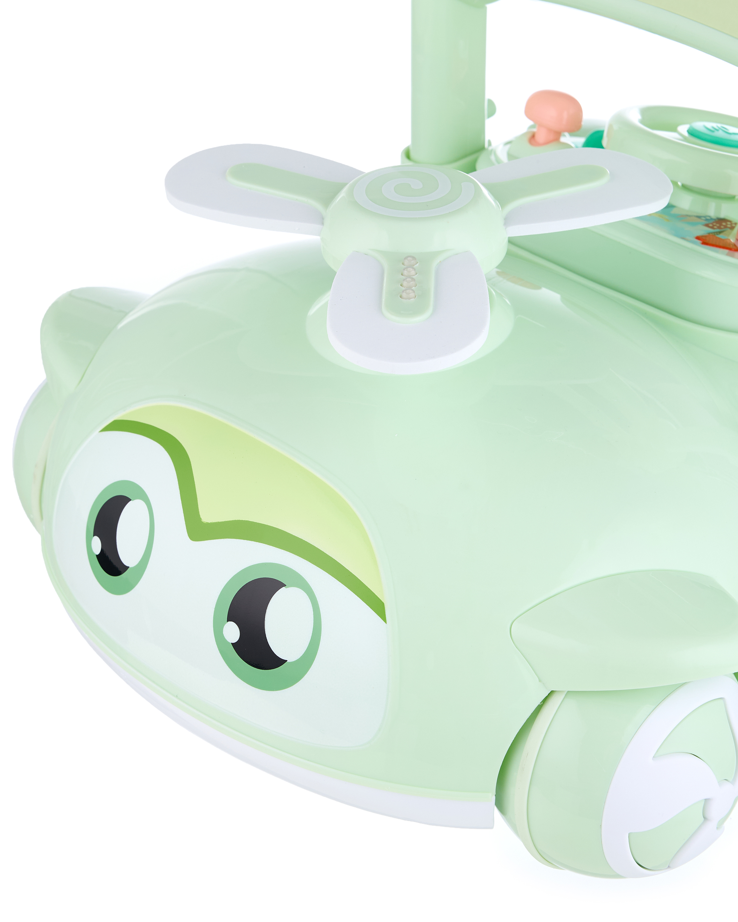 Каталка BabyGo вертолет зеленый - фото 4