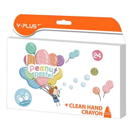 Восковые мелки Y-plus 24 шт.