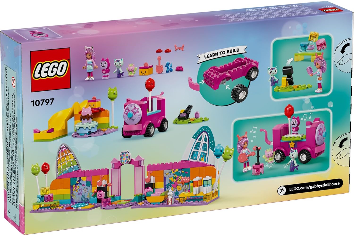 Конструктор LEGO Gabbys Dollhouse Комната для вечеринок Габби 252 дет. - фото 4