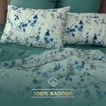 Комплект постельного белья SORRENTO DELUXE Мэнола 2-спальный макси 4 наволочки рис.6019-1+5954-1