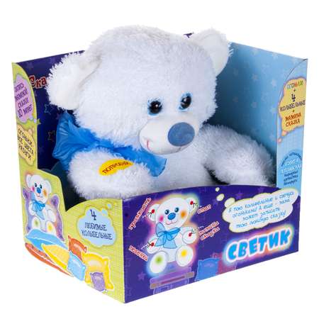 Игрушка мягкая DreamMakers Мишка-светик интерактивная MFR01-M