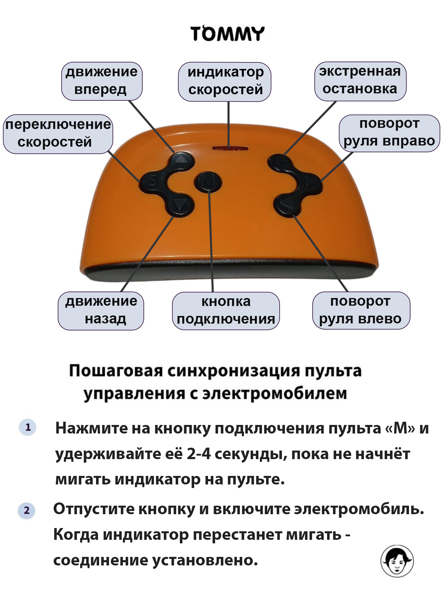 Электромобиль TOMMY Audi AU-5 С пультом ДУ - фото 10