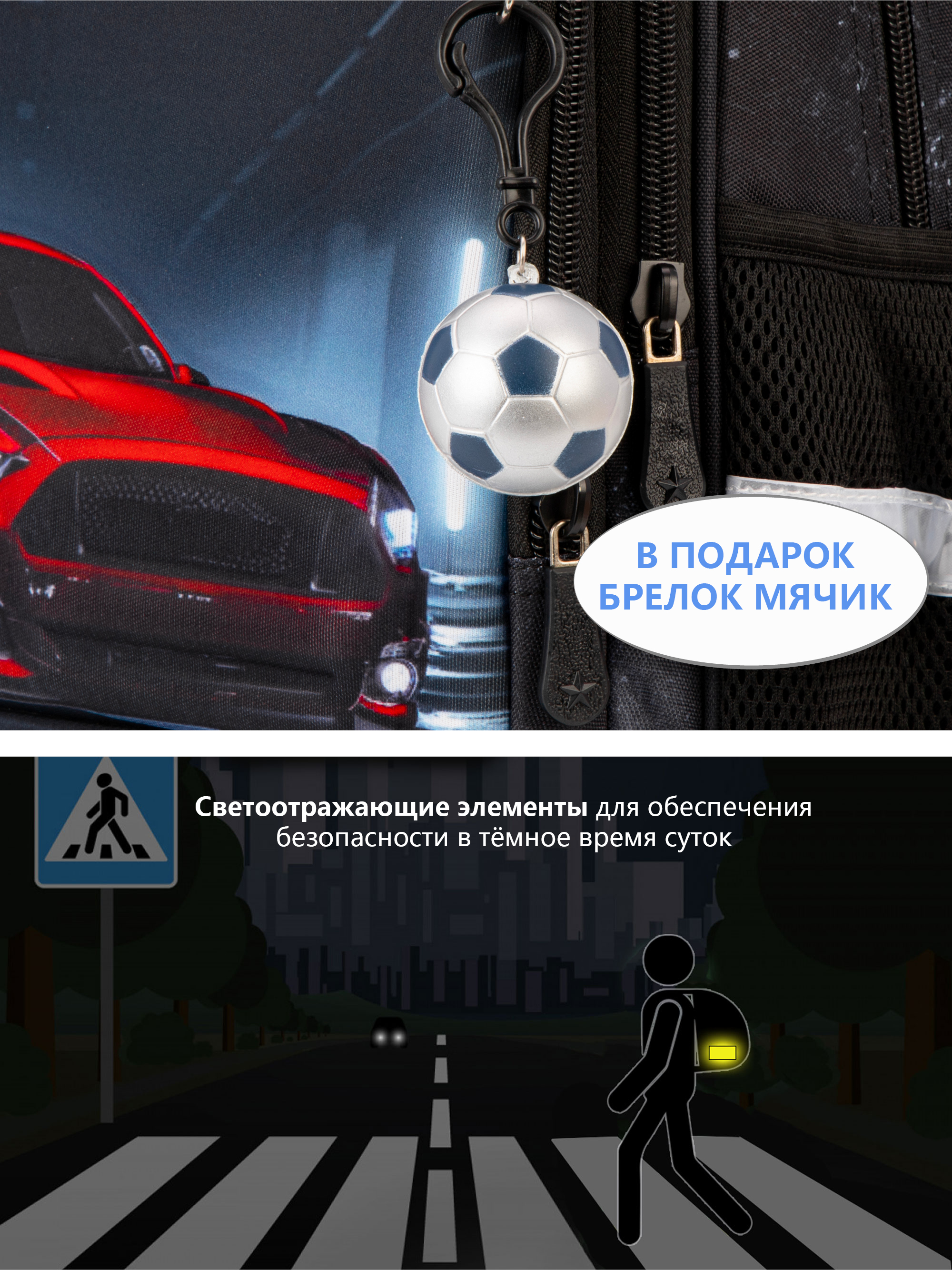 Рюкзак School Stantard школьный набор 6 в 1 + брелок - фото 17