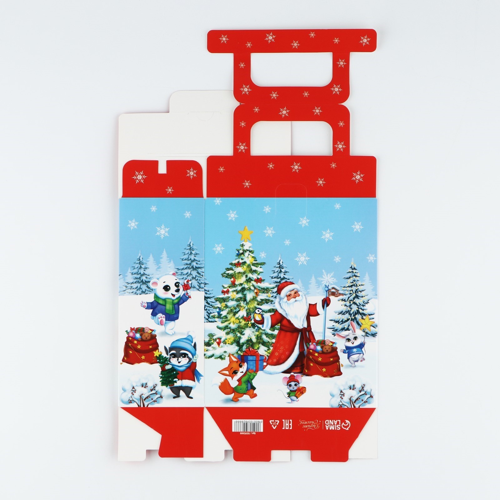 Коробка складная с 3D эффектом Дарите Счастье "Новогодний автобус", 18 х 15 х 7,5 см - фото 7