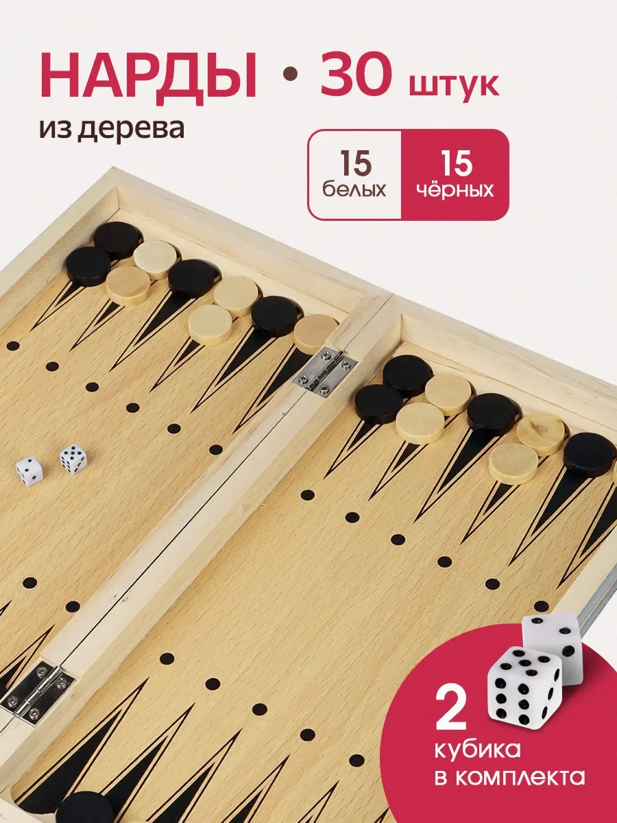 Настольная игра Рыжий кот 3в1 Шахматы, шашки, нарды - фото 4