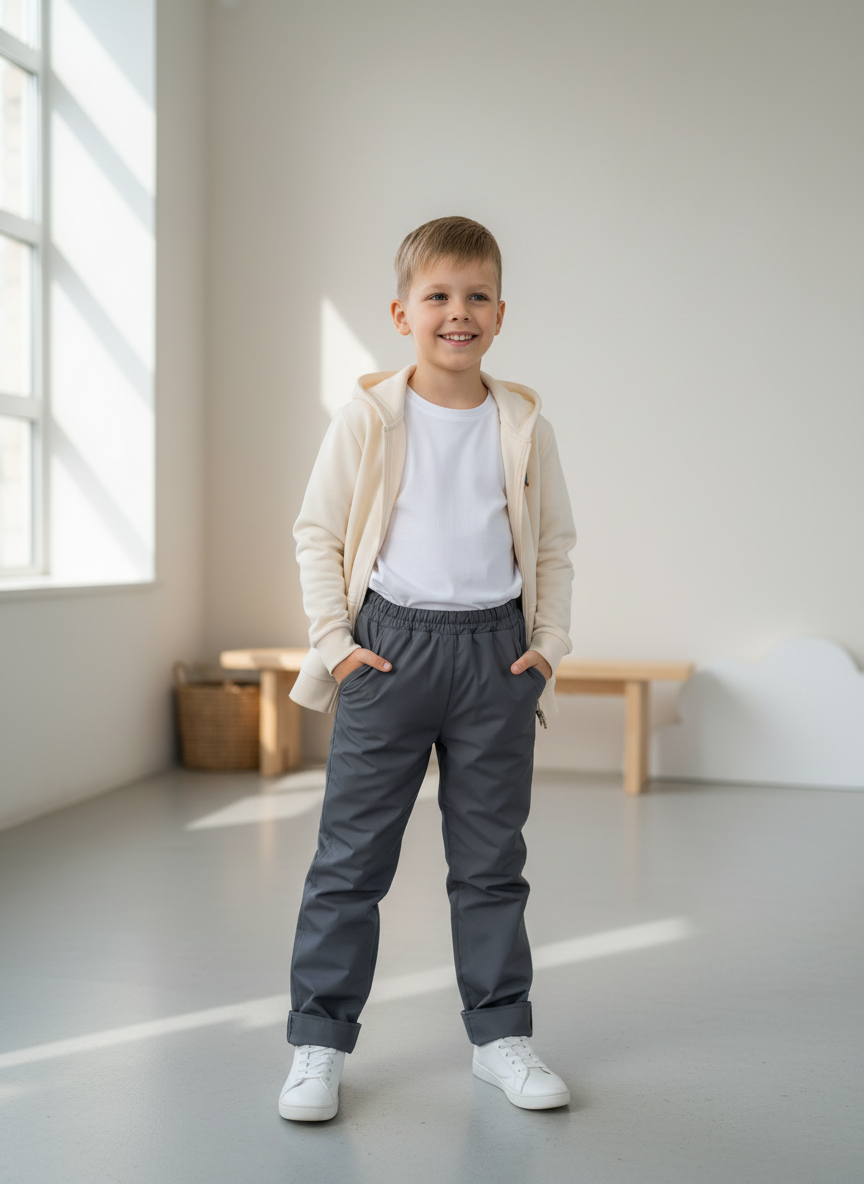 Брюки Arctic kids 10-004/2 серый - фото 1