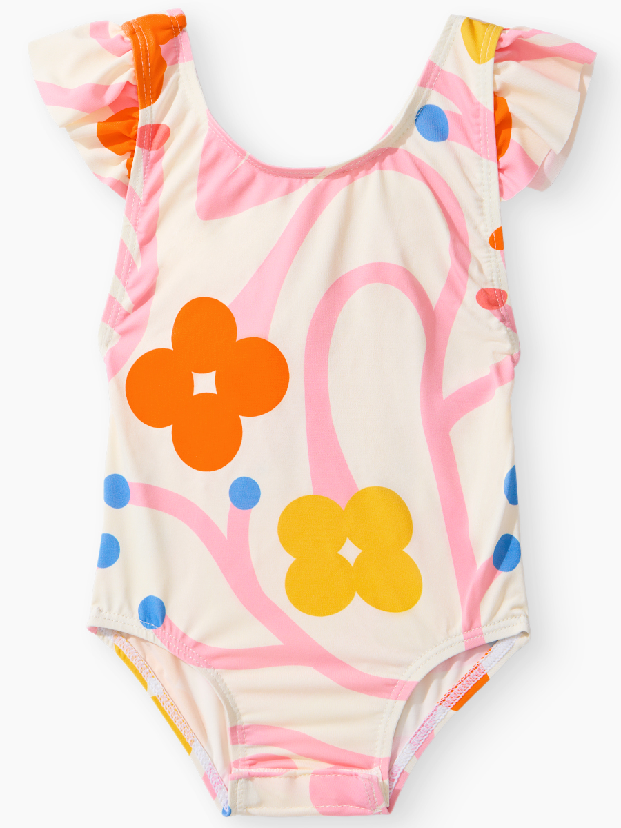 Купальник Happy Baby 50701-0_milky(sweety garden) - фото 1