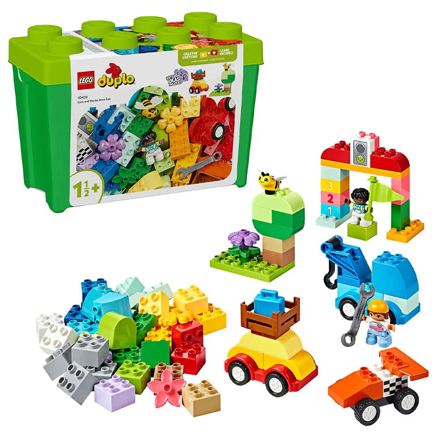 Конструктор LEGO DUPLO Коробка с кубиками 80 дет. - фото 1