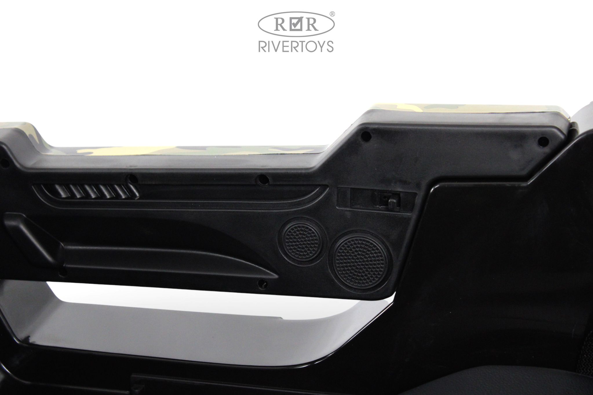 Электромобиль RIVERTOYS A707AA-LUX-NEW-GREEN-CAMOUF С пультом ДУ - фото 15