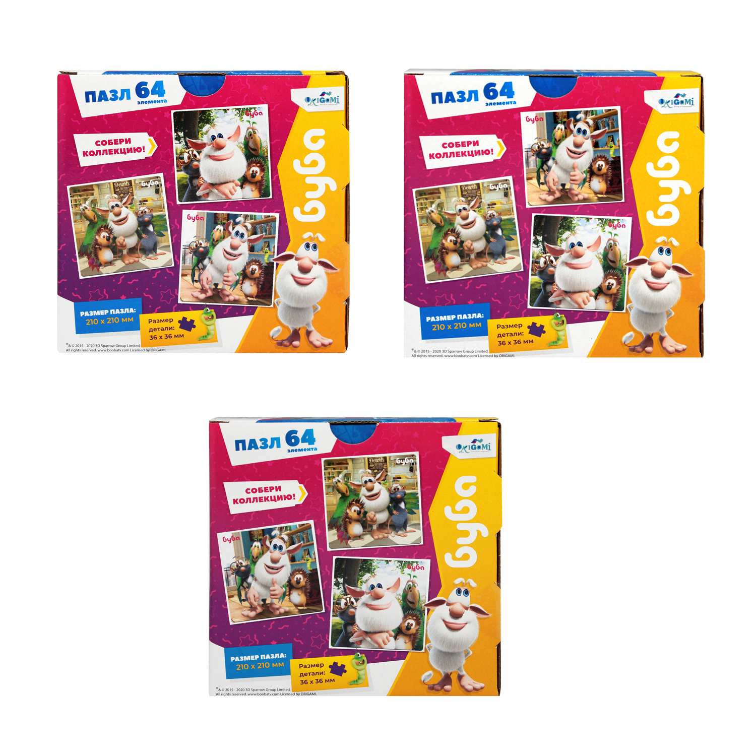 Пазл ORIGAMI Буба классический в ассортименте - фото 3