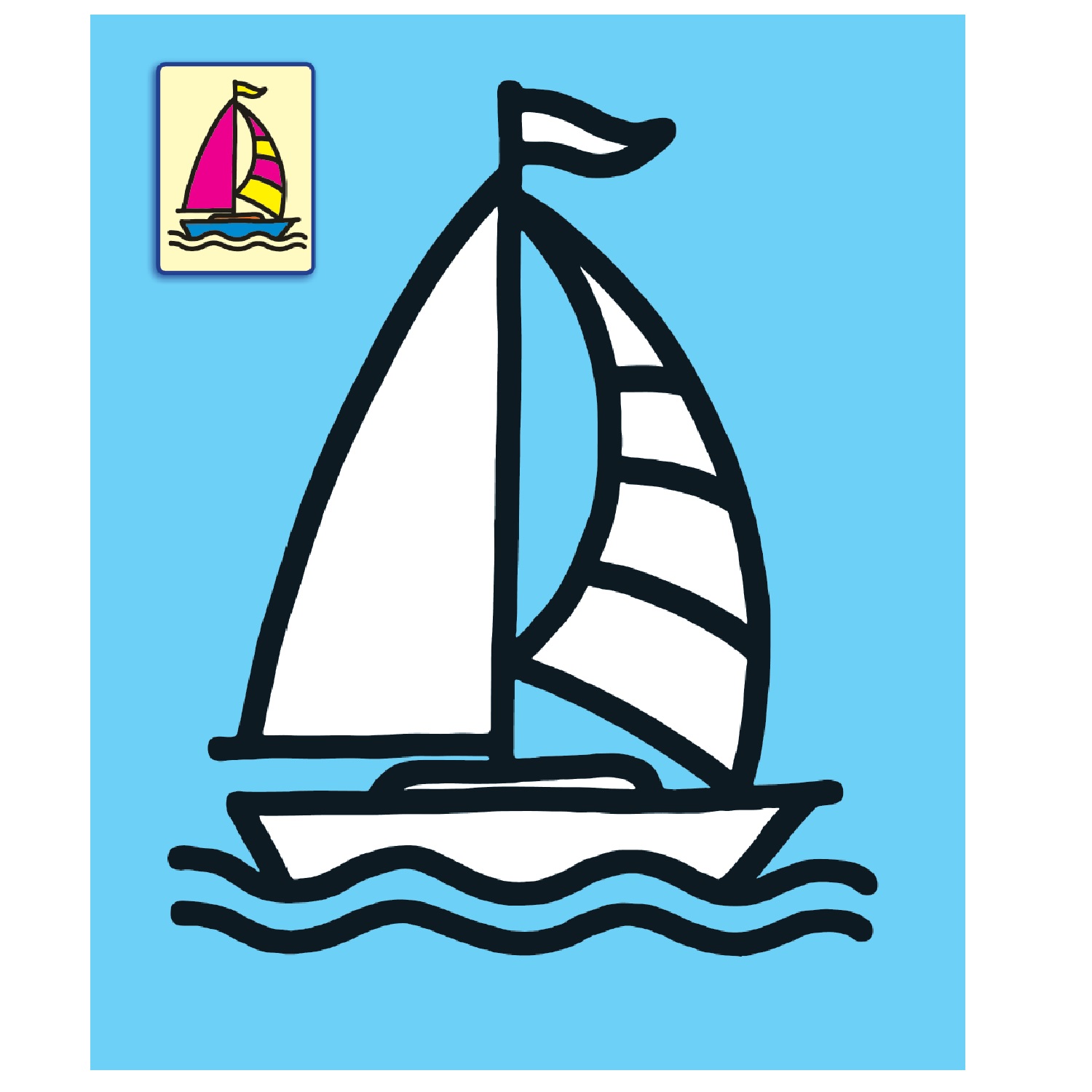 Раскраска АСТ Самые первые раскраски с объемным контуром Кораблики и самолётики - фото 2