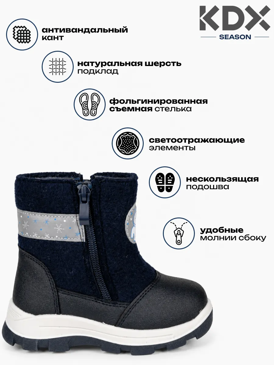 Валенки KDX FL-35 navy - фото 3