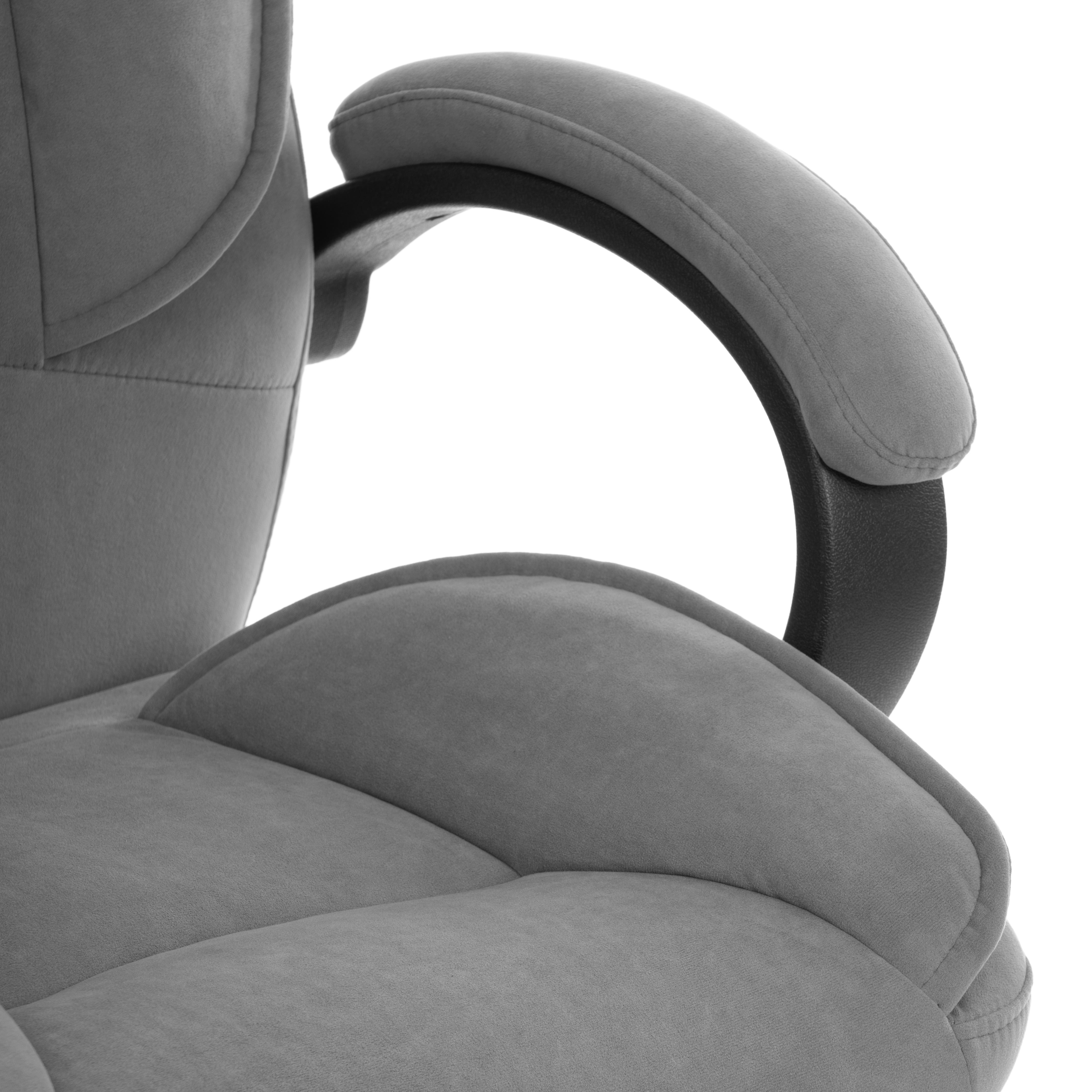 Компьютерное кресло TETCHAIR велюр серый - фото 9