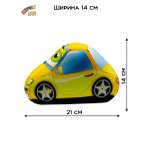 Мягкая игрушка Штучки к которым тянутся ручки жёлтая Машинка