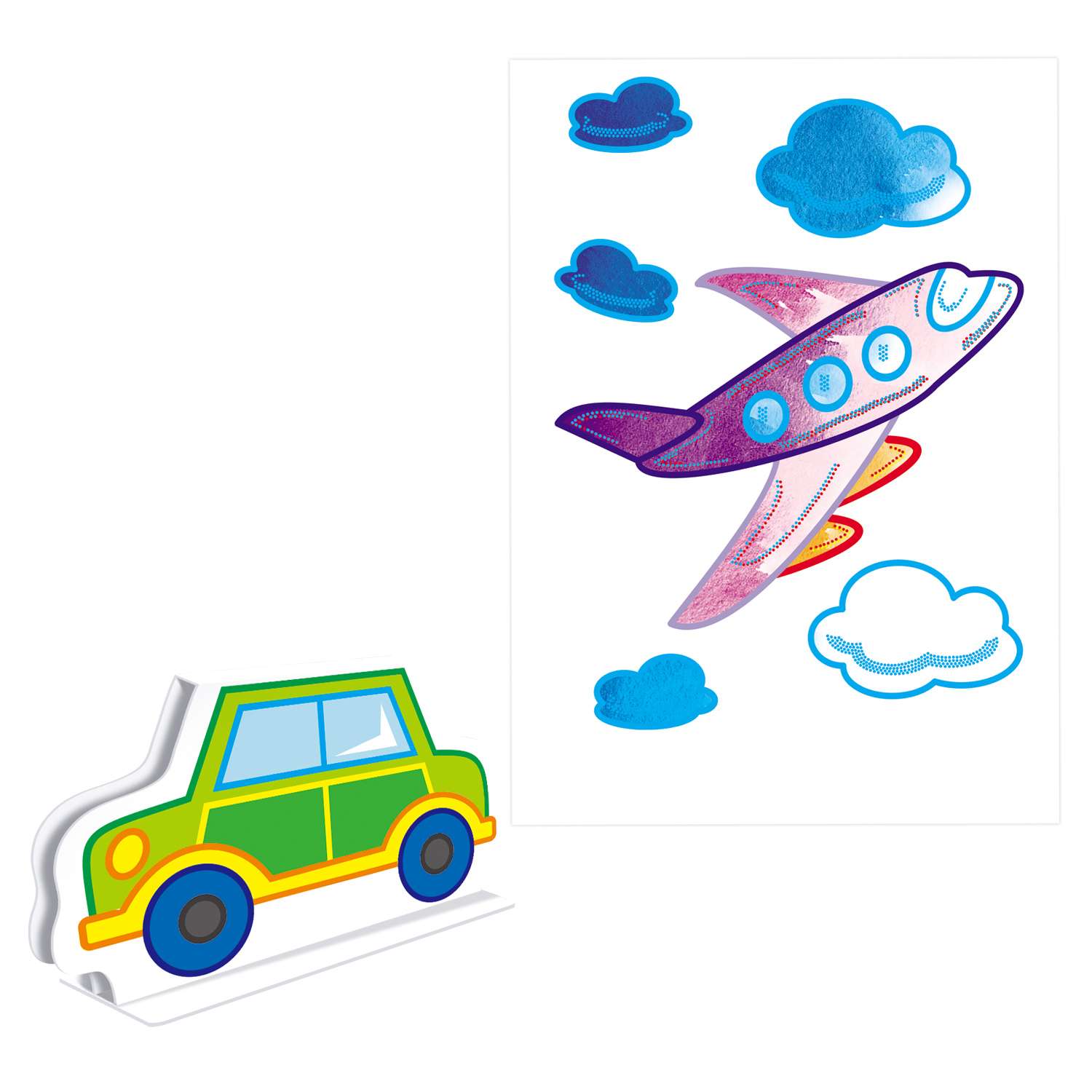 Набор для творчества Фантазер Раскраска без красок (8 картинок) + конструктор в ассортименте 349351-349354 - фото 3