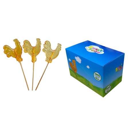 Карамель фигурная на палочке Sweet Food Петушок 50 штук по 13 гр