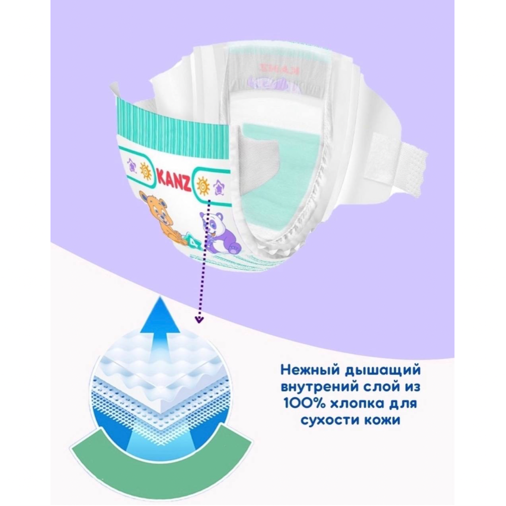 Подгузники KANZ 4 30 шт. - фото 4