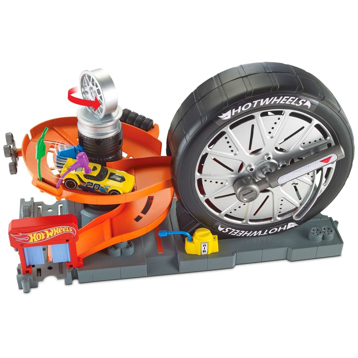 Трек Hot Wheels Магазин вращающейся шины с пусковой установкой FNB15 - фото 7