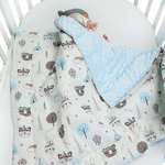 Плед AmaroBaby Растем вместе 95х85 см хлопок minky Индейцы