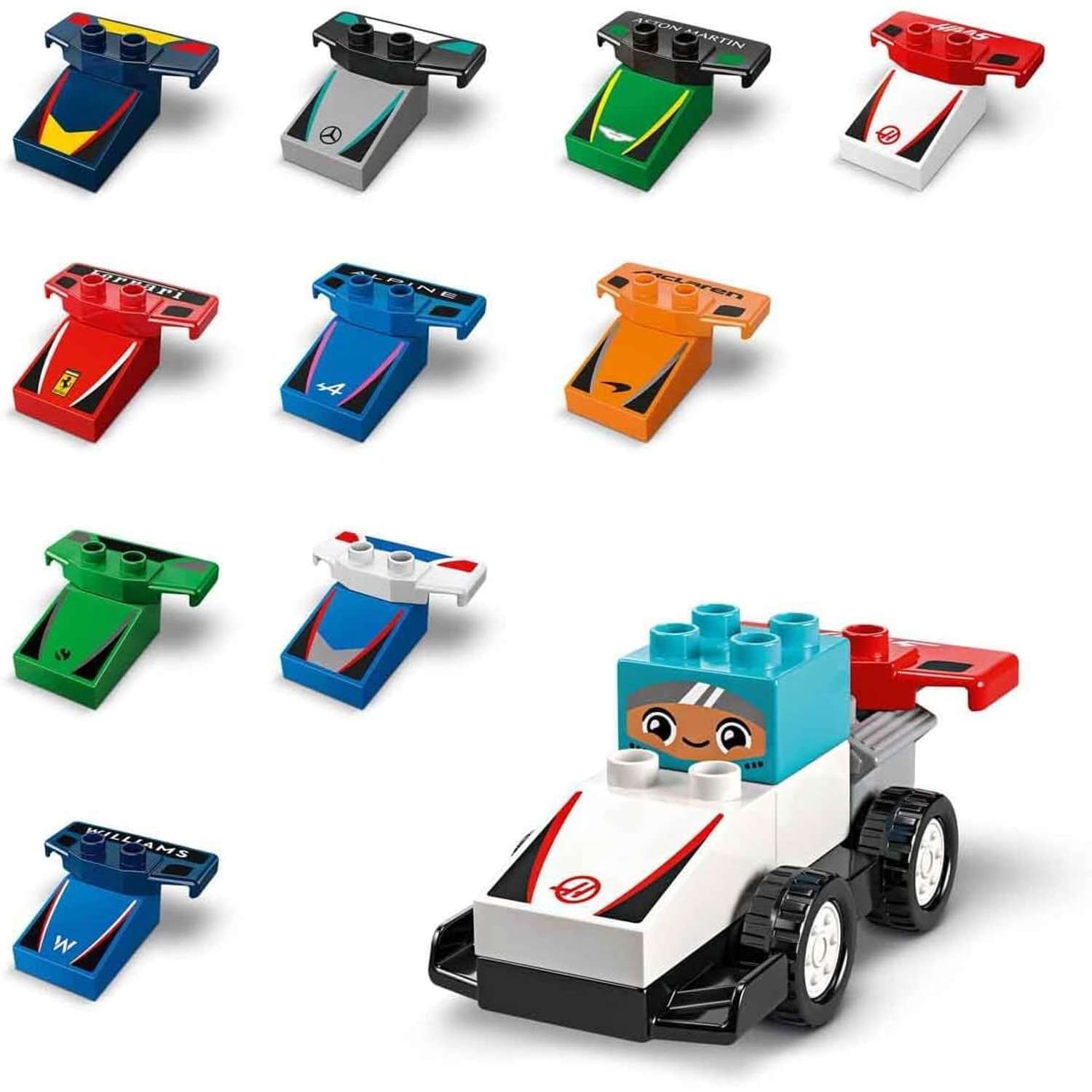 Конструктор LEGO DUPLO Гоночные автомобили Формулы блочный - фото 4